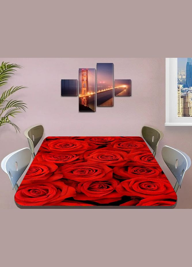 Наліпка на стіл 60 х 100 см Червоні троянди ПБ_fl13595 Декоинт (278287278)