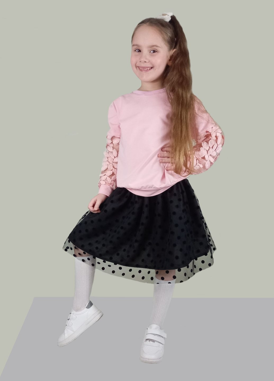 GEX світшот рожевий ажурний рожевий кежуал трикотаж