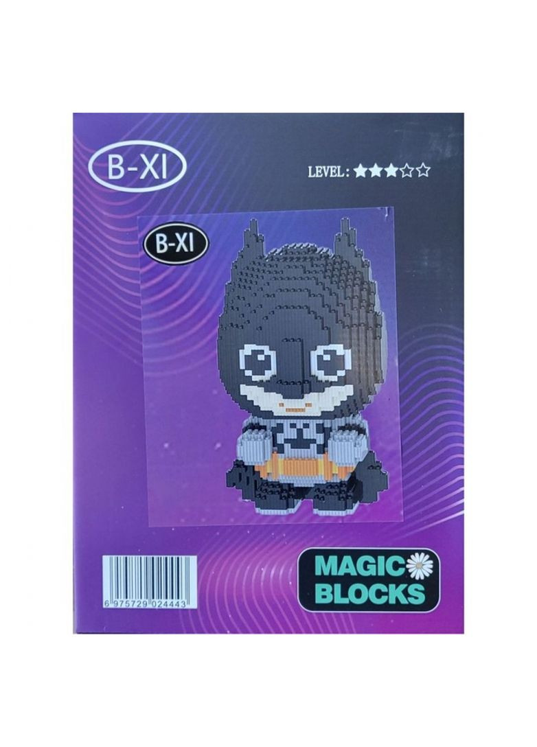 Детский 3D-конструктор Magic Blocks супергерой "Batman" 2118 деталей фигурка Бэтмена 30 см BB (361161905)