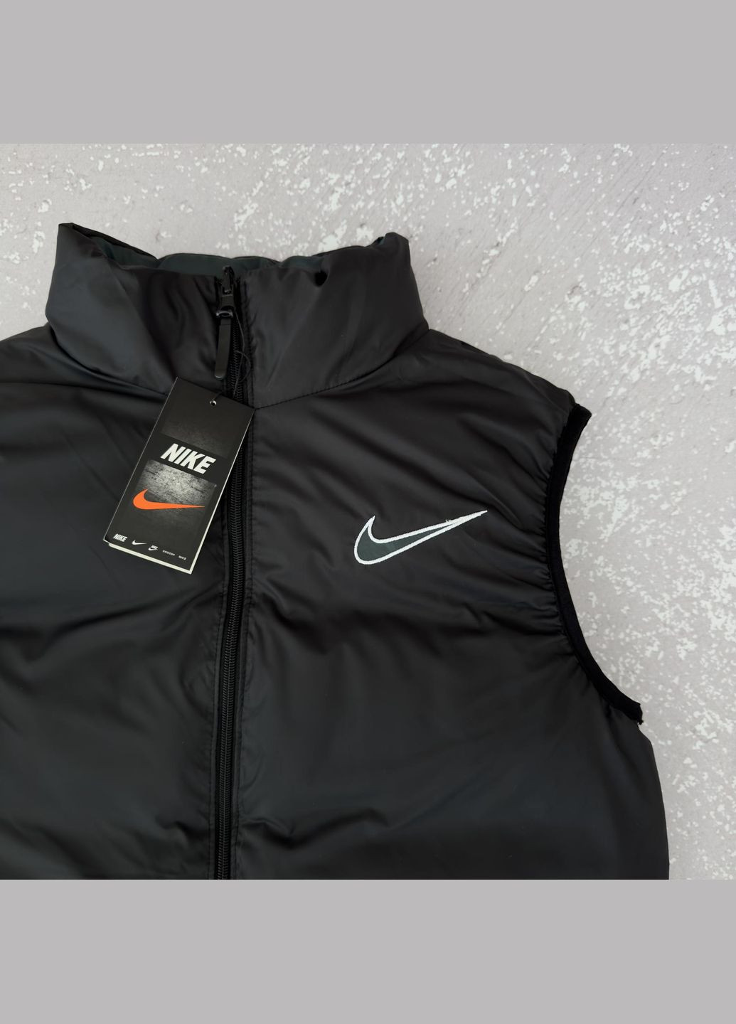 Жилет NK двух посторонний черный/изумрудный No Brand (341284721)