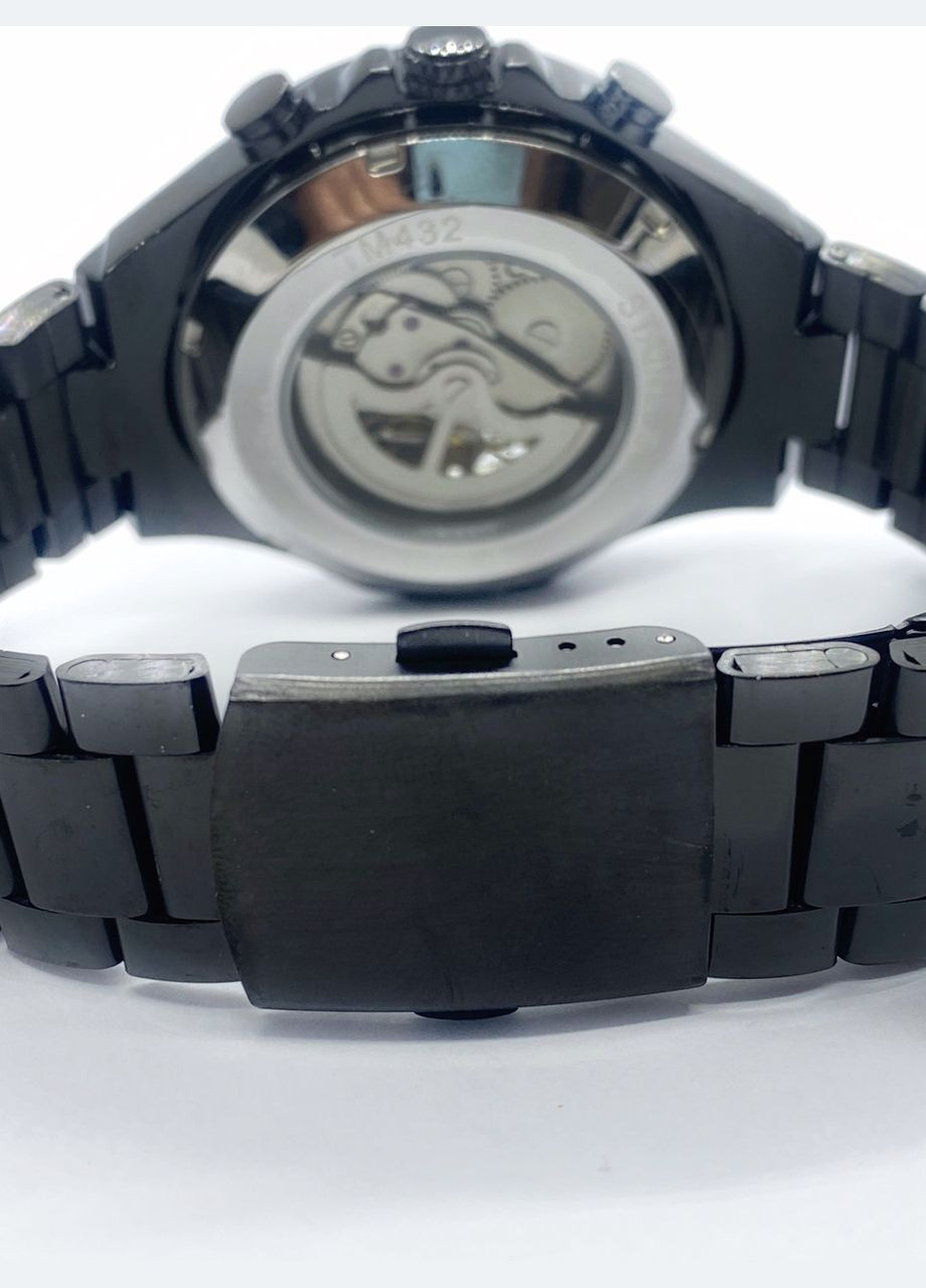 Часы мужские механические наручные Skeleton с автоподзаводом Черный с золотом ( код: IBW903BY ) Winner (365865072)