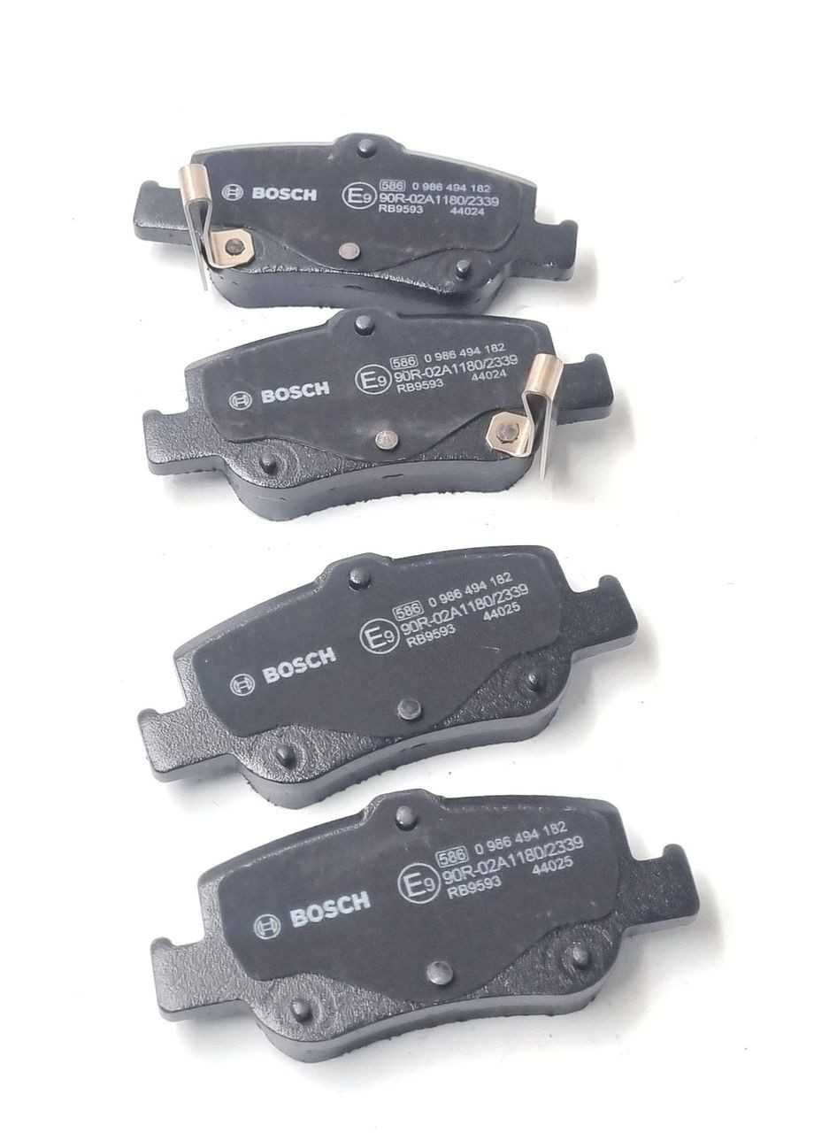 Колодки гальмівні задні 0986494182, Toyota Corolla, Auris 2002- OEM 04466-02191 Bosch (354823045)