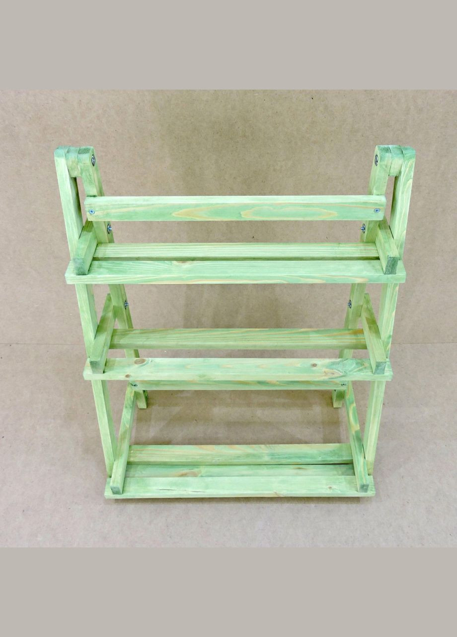 Полка настенная для цветов из дерева Сан-Бернарду лайм (ЦВС-002219) No Brand (328228017)