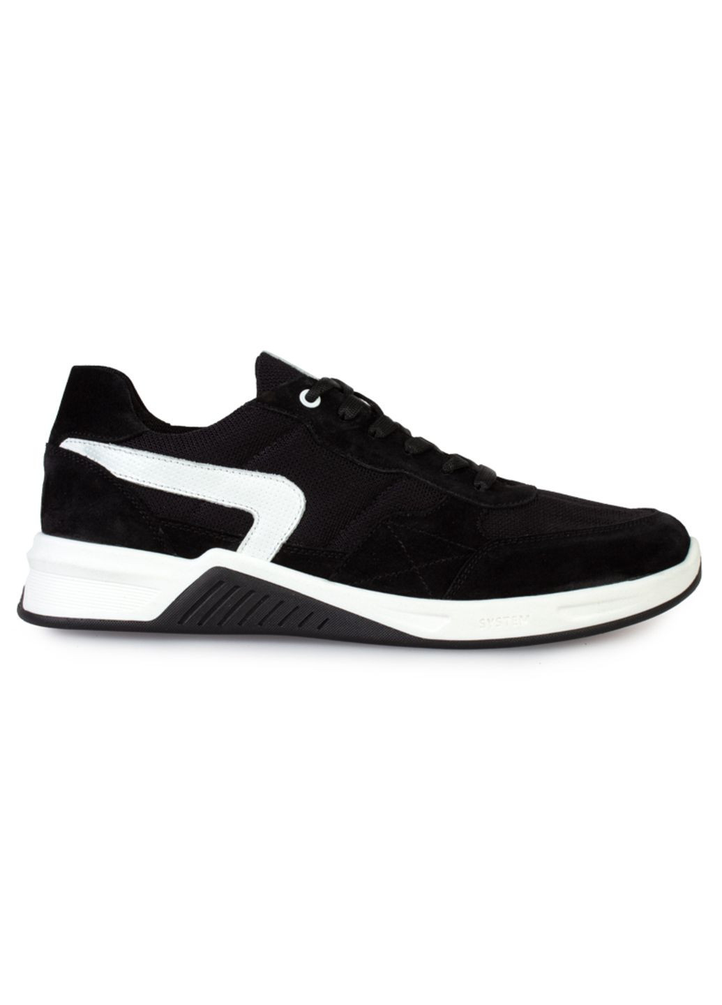 Черные демисезонные кроссовки мужские бренда 9200470_(1) ModaMilano