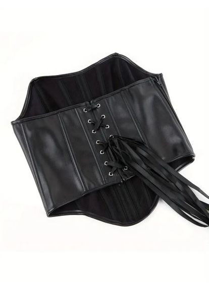 Женский корсет из экокожи, со шнуровкой, размер (арт.388) No Brand (362495514)