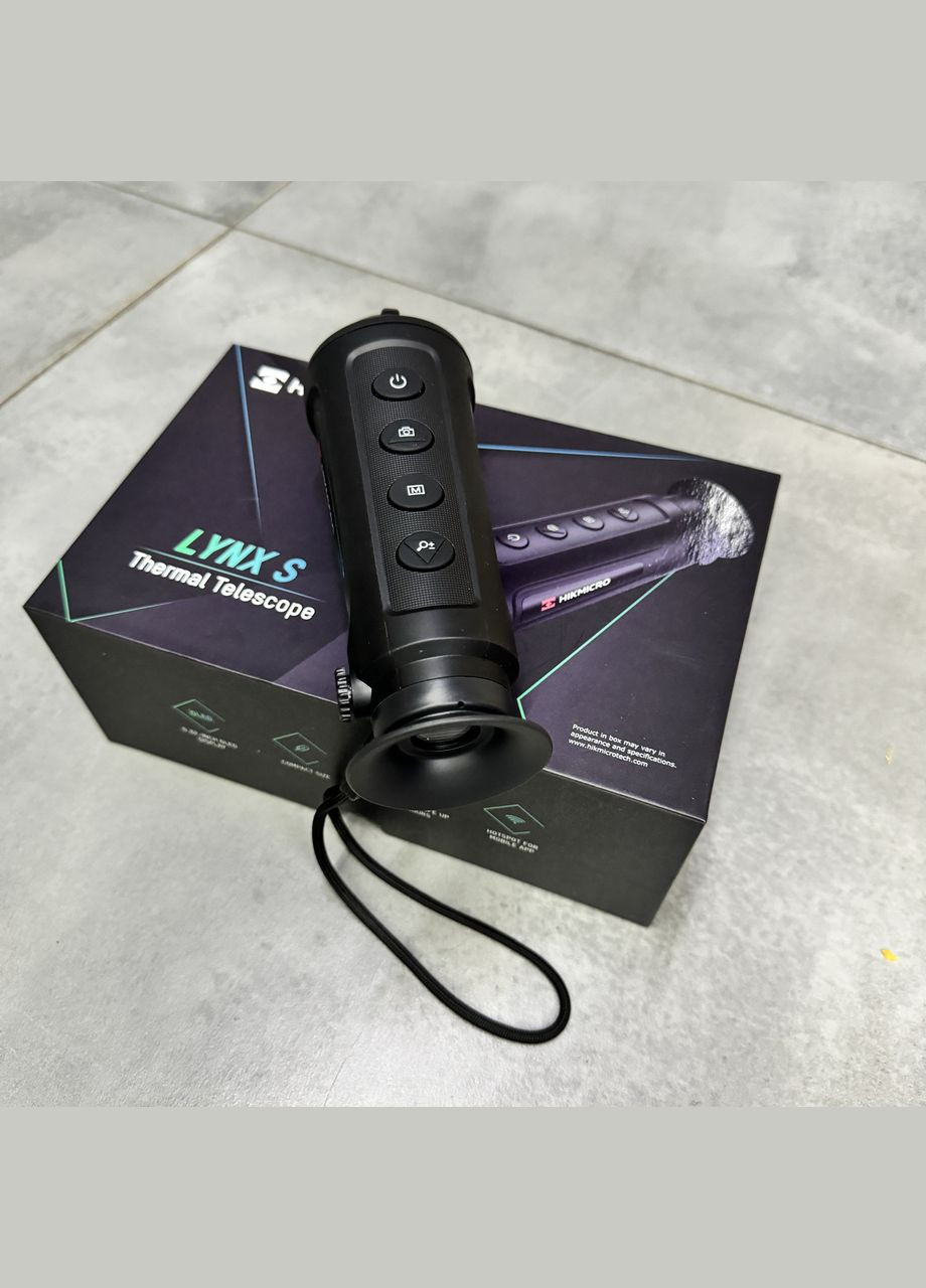 Тепловізійний монокуляр LYNX LC06S, 6.2 мм, 160×120, Wi-Fi, стадіометрічний далекомір, відеозапис (HM-TS01-06S1F/W-LC06S) HikMicro (329185543)