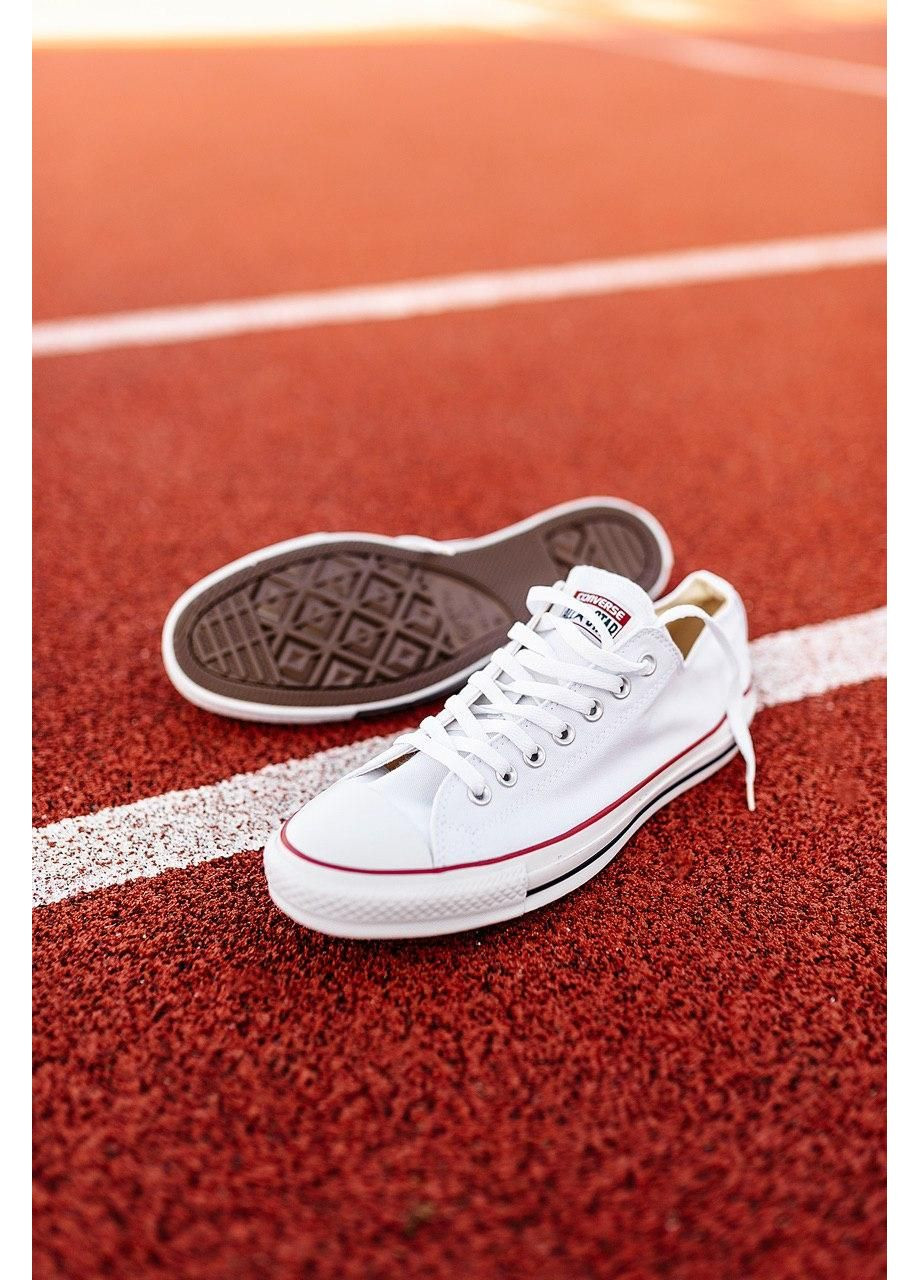 Чорні Осінні кеди чоловічі converse white black & red lines конверс No Brand