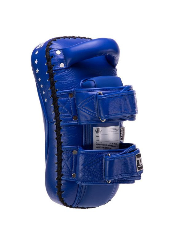 Пади для тайського боксу Тай-педи з натуральної шкіри (2шт) KING Super Pro (підтримка для рук, р-р XL 41х20х11см, Синій) Top King Boxing (361435873)
