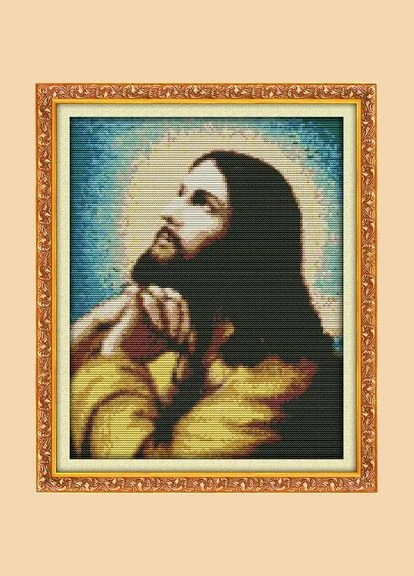 Набор для вышивания по нанесённой на канву схеме "The Preaching Christ (1)".AIDA 14CT printed, 29*34 см Joy Sunday (313613094)