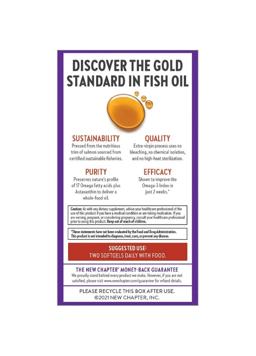 Жир Аляскинского лосося 1000мг, Wholemega Fish Oil,, 30 желатинових капсул New Chapter (326054582)