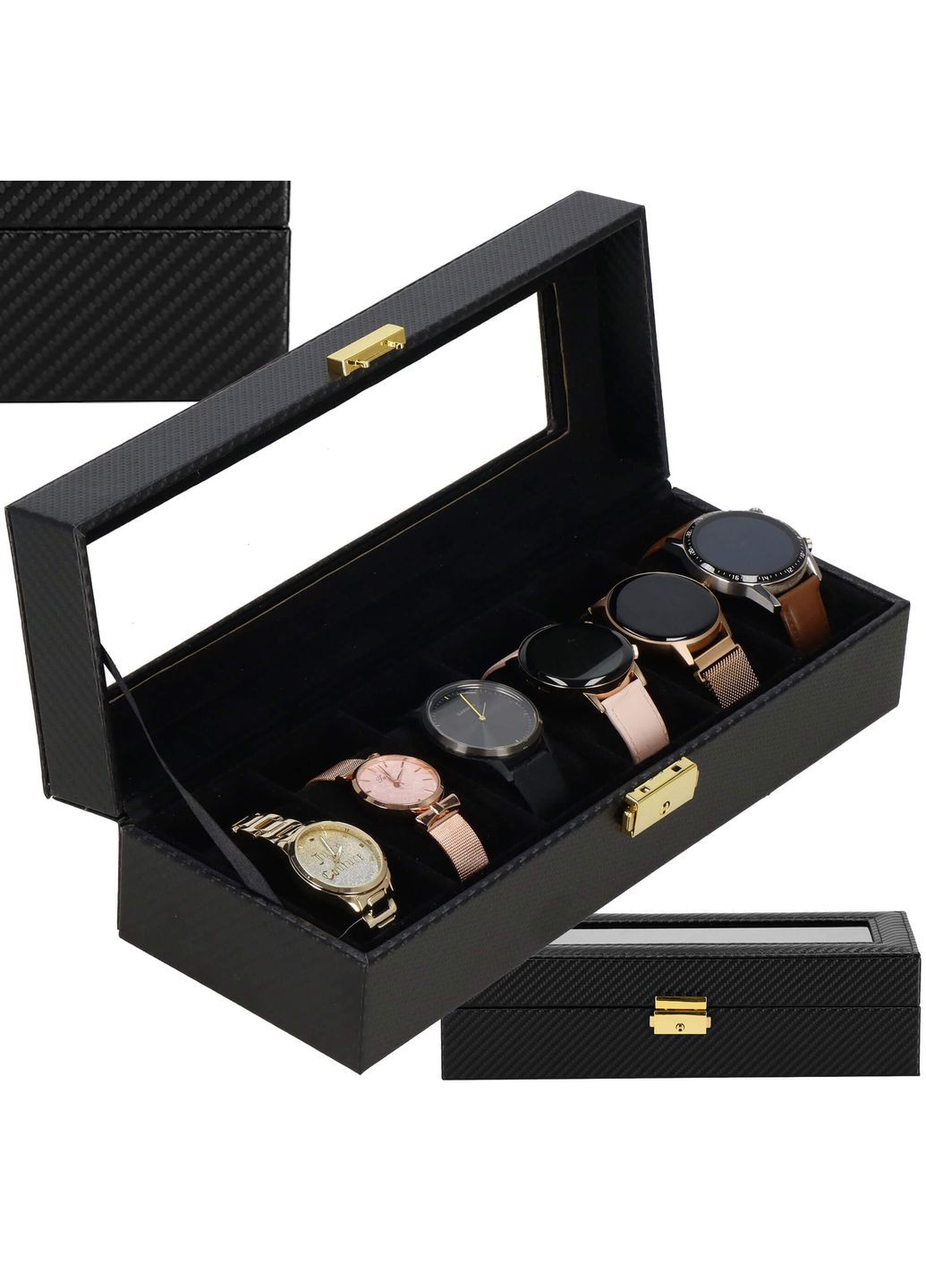 Скринька (органайзер) для зберігання годинників 30 x 11 x 8 см Springos ha1054 (290710152)