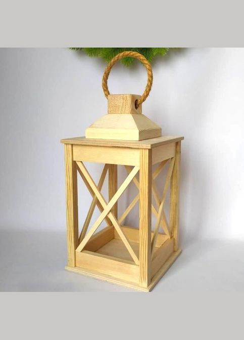 Садовий ліхтар з дерева Мейво 2 бланже (СФН-201101) No Brand (328960965)