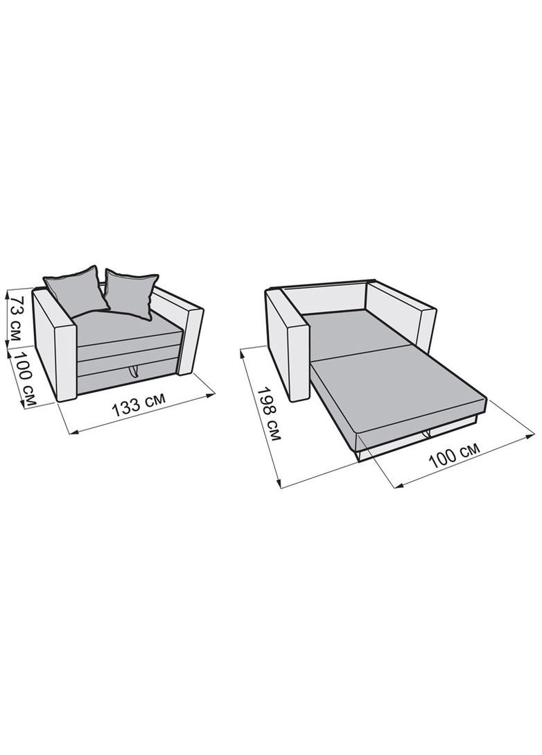 Раскладной диван малыша Классик-страз ТМ No Brand (322500439)