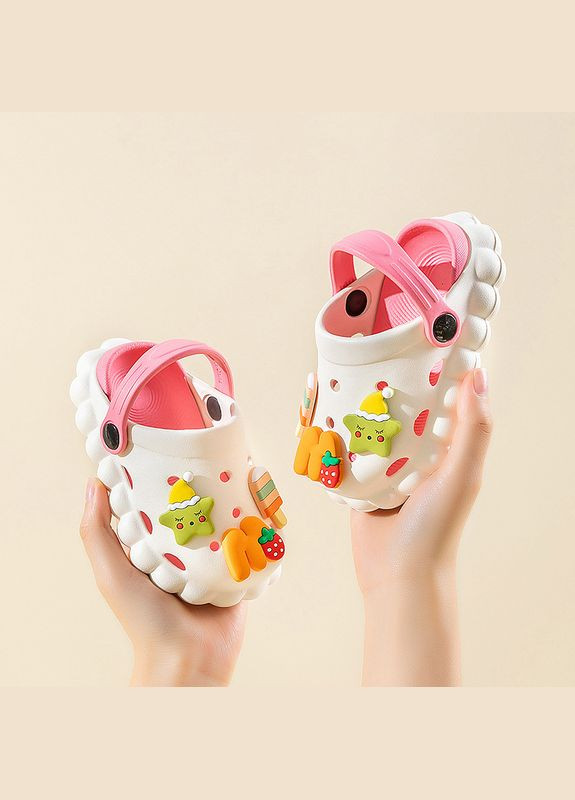 Розовые тапочки детские резиновые ( ) (17759) Qoopixie