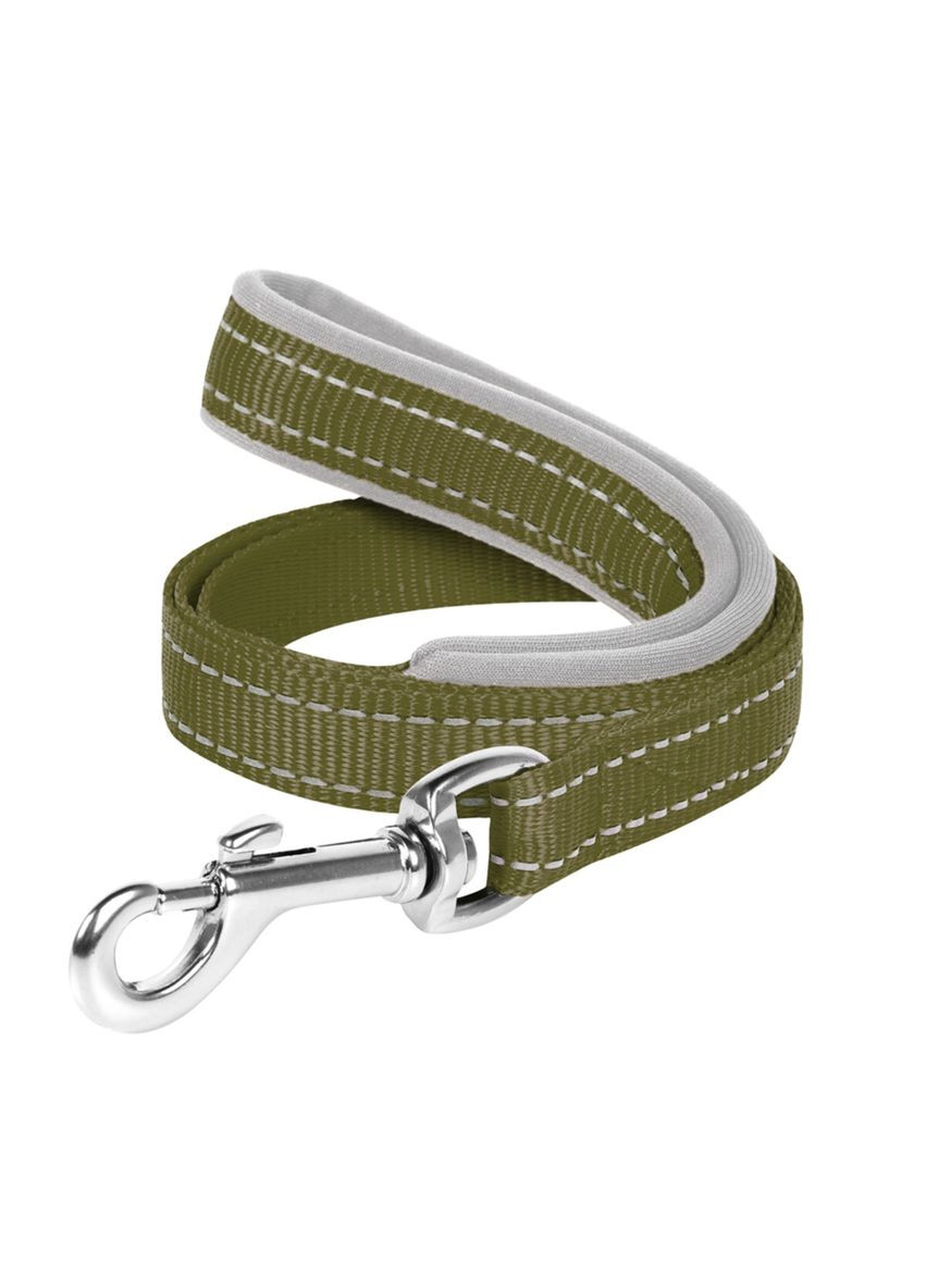 Повідець Dog Extreme нейлоновий з прогумованою ручкою Ш 14мм, Д 122см хакі Collar (321969705)