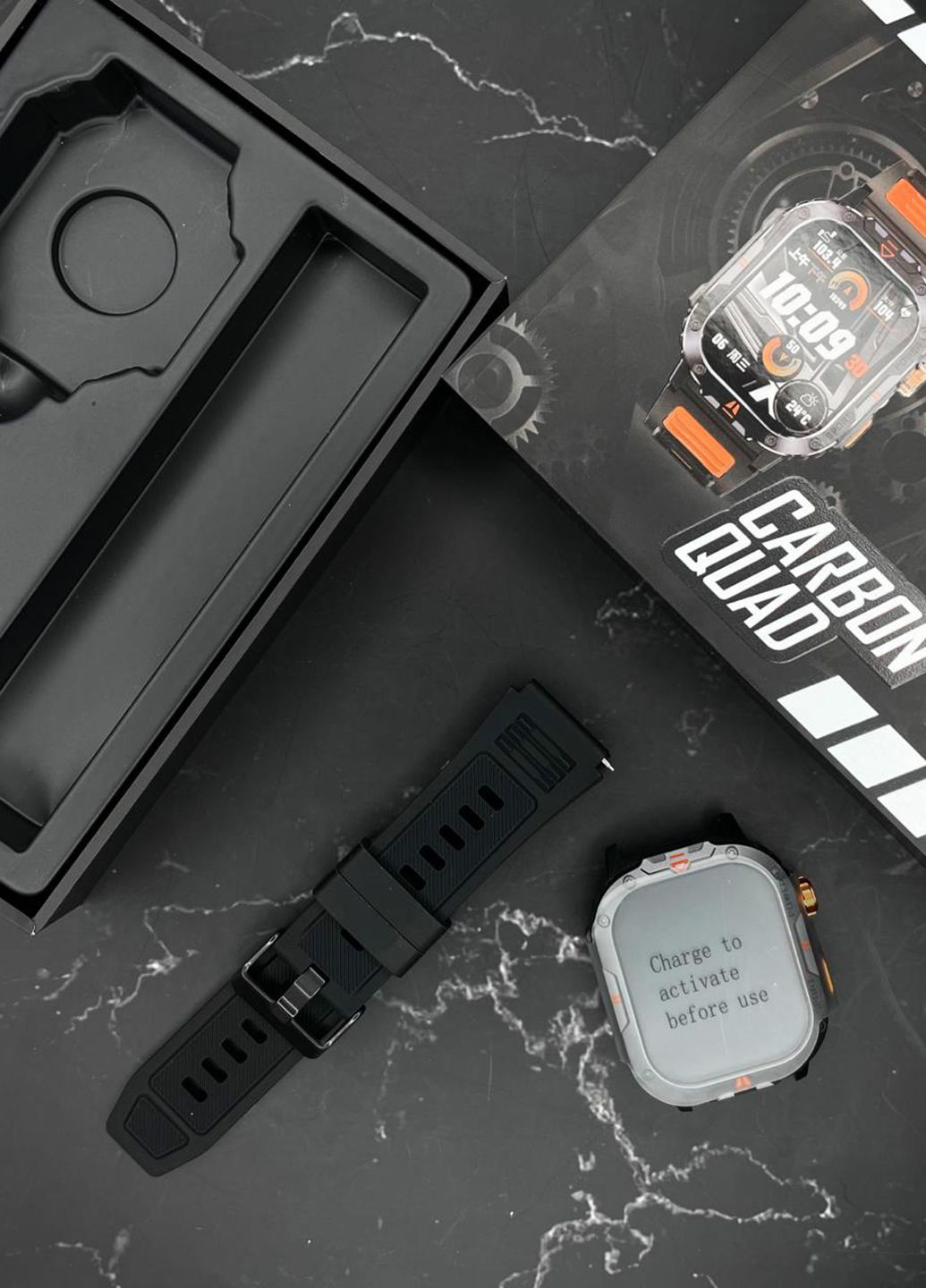 Мужские умные часы Black Modfit Carbon Quad (356130730)