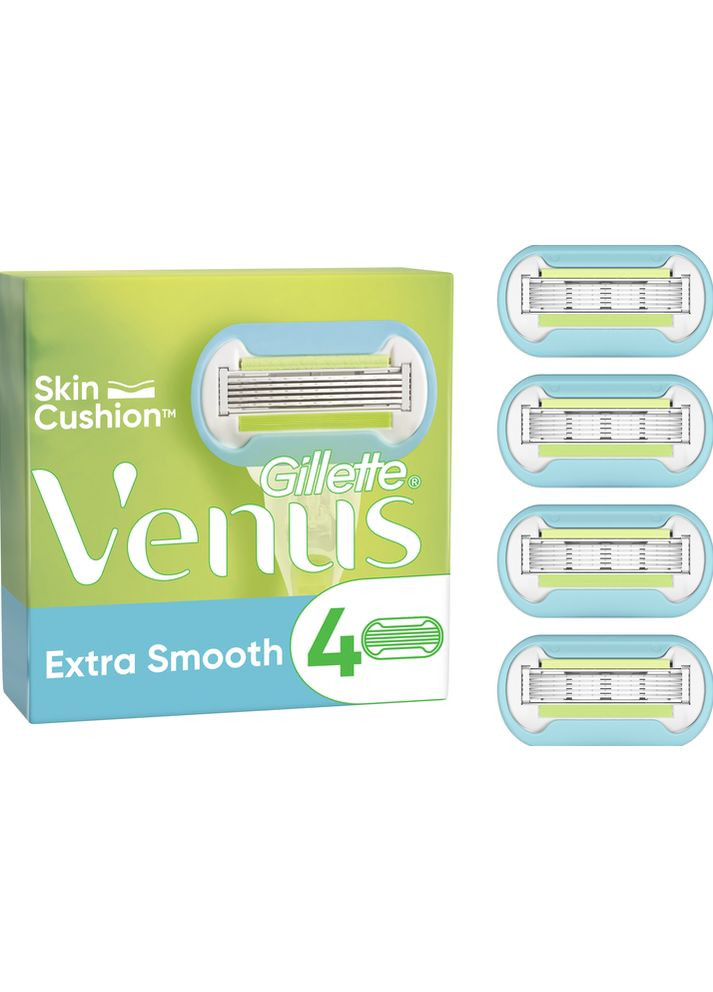 Сменные картриджи для бритья (Лезвия) женские Extra Smooth Embrace 4 шт Venus (346493640)