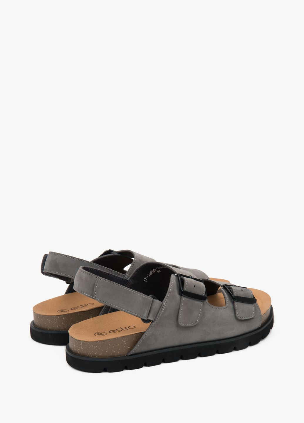 сандалии, цвет серый Estro