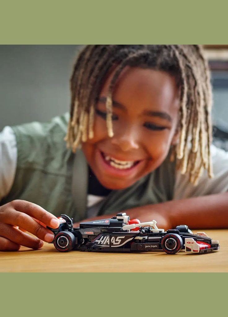 Конструктор Speed Champions Автомобіль для перегонів MoneyGram Haas F1 Team VF-24, 242 деталі () Lego 77250 (335030284)