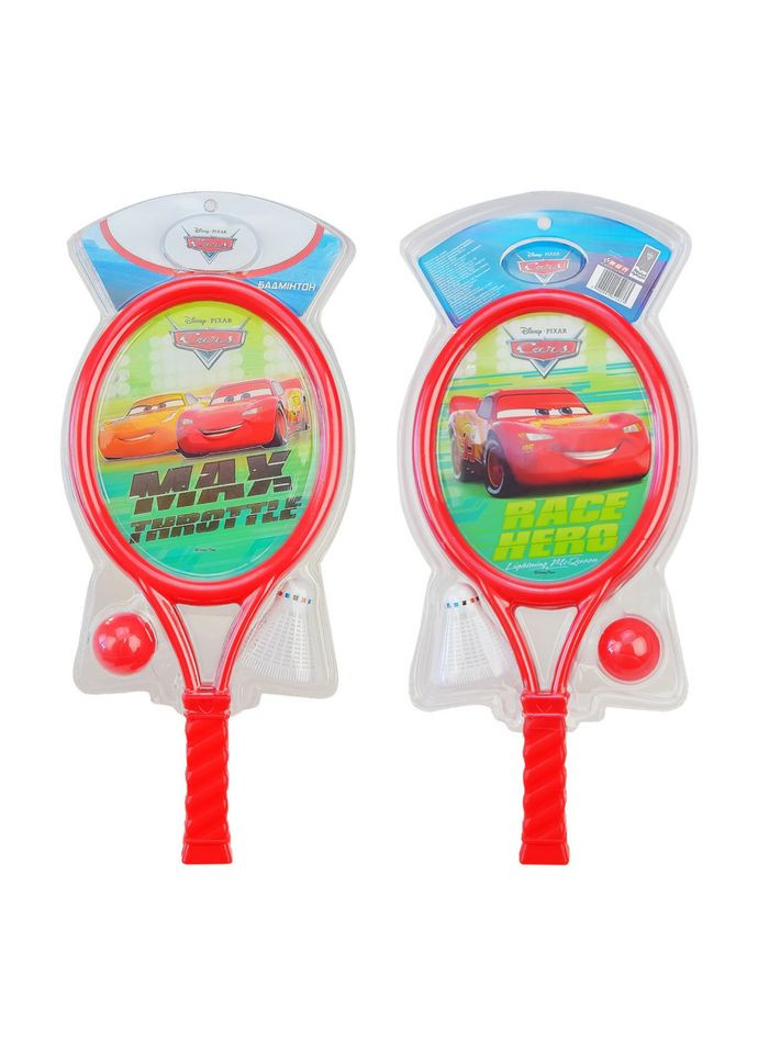 Дитячий ігровий бадмінтон "Тачки" LR1004 воланчик, м'ячик та 2 ракетки Bambi (344391002)