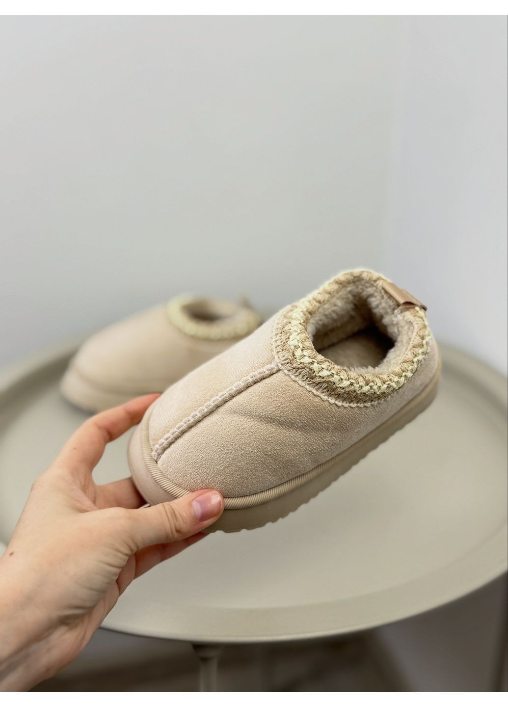 Бежевые угги детские бежевые 1652 No Brand