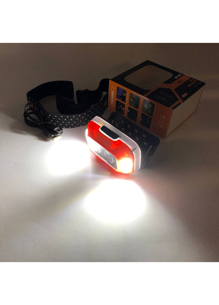 Налобный фонарь для сто WH-0218-XPG(white+yellow)+SMD(red), Фонарик на FM-937 голову диодный Bailong (351486010)