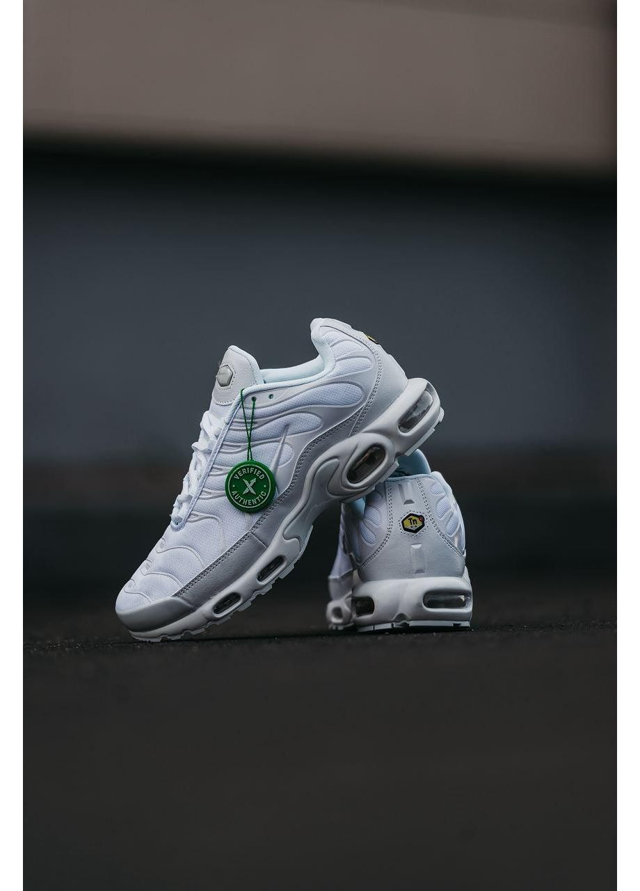 КРОССОВКИ ЖЕНСКИЕ NIKE AIR MAX TN FULL WHITE НАЙК АИР МАКС ТН ПЛЮС No Brand белые демисезоны (368869919)