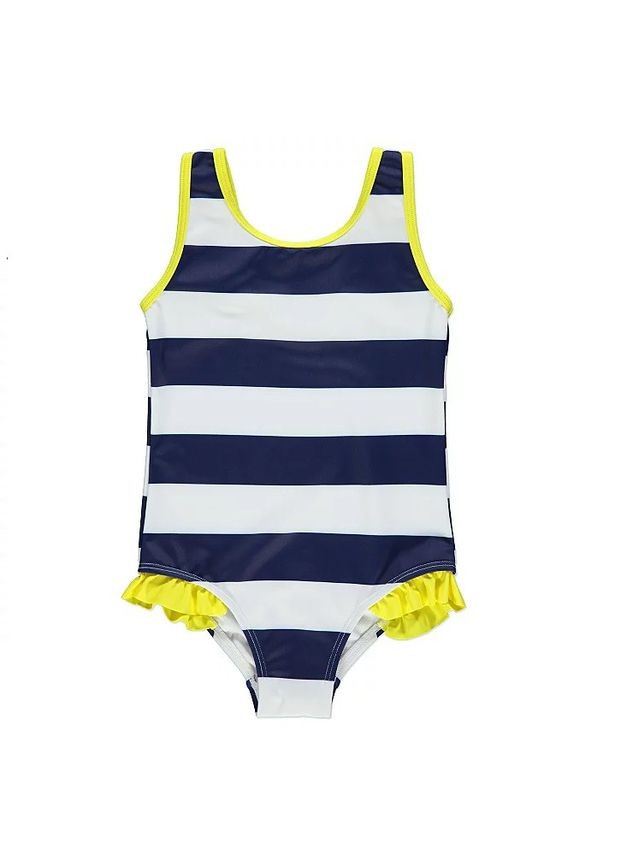 Синий летний купальник пчелка 5/6 слитный George