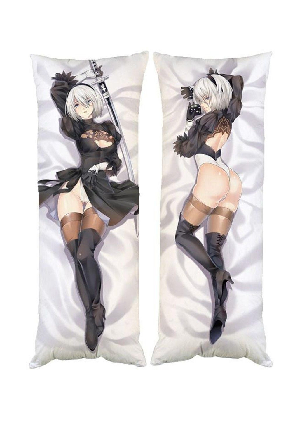 Подушка дакимакура Автомата Аutomata nier 2В декоративная ростовая подушка для обнимания двусторонняя No Brand (328315518)