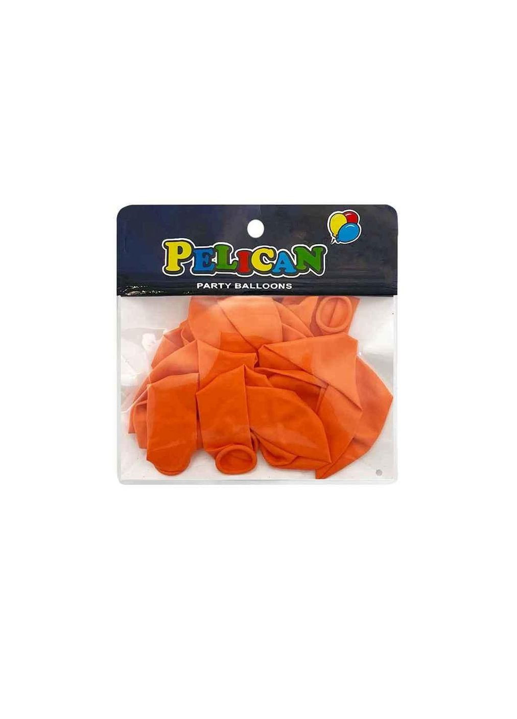 Кульки 10 (25 см) помаранчевий пастель (10шт/уп) #005 ТМ PELICAN (325258322)