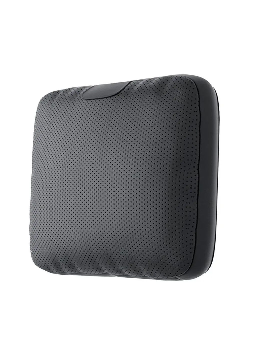 Подушка под спину на автокресло сидение в машину автомобиль экокожа с перфорацией синтепон 41х32 см (477427-Prob) Черная Unbranded (297128770)