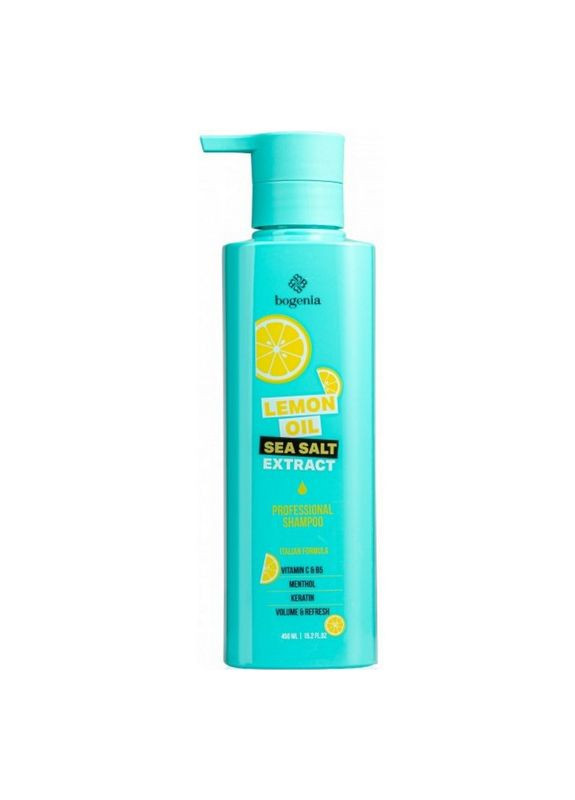 Шампунь для волос Lemon Oil & Sea Salt Shampoo BG440 №001, 450 мл Bogenia (365841947)