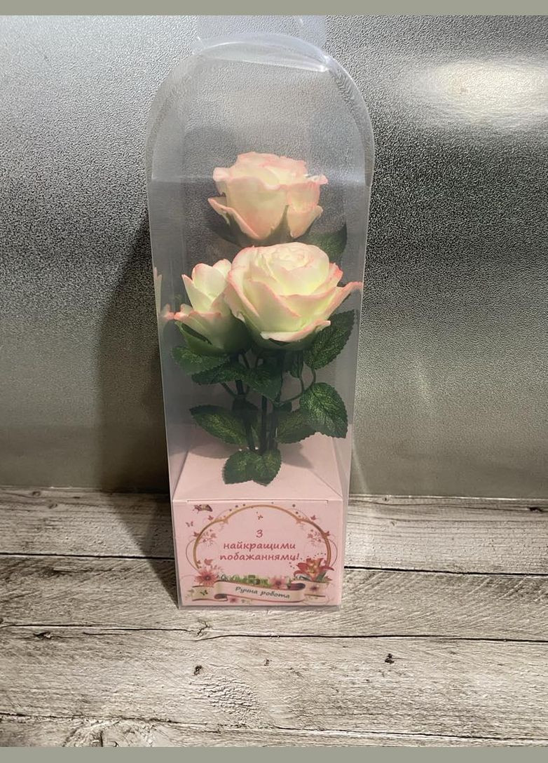 Мыльные розы. набор 3шт подарочный набор мыла ручной работы No Brand (343052300)