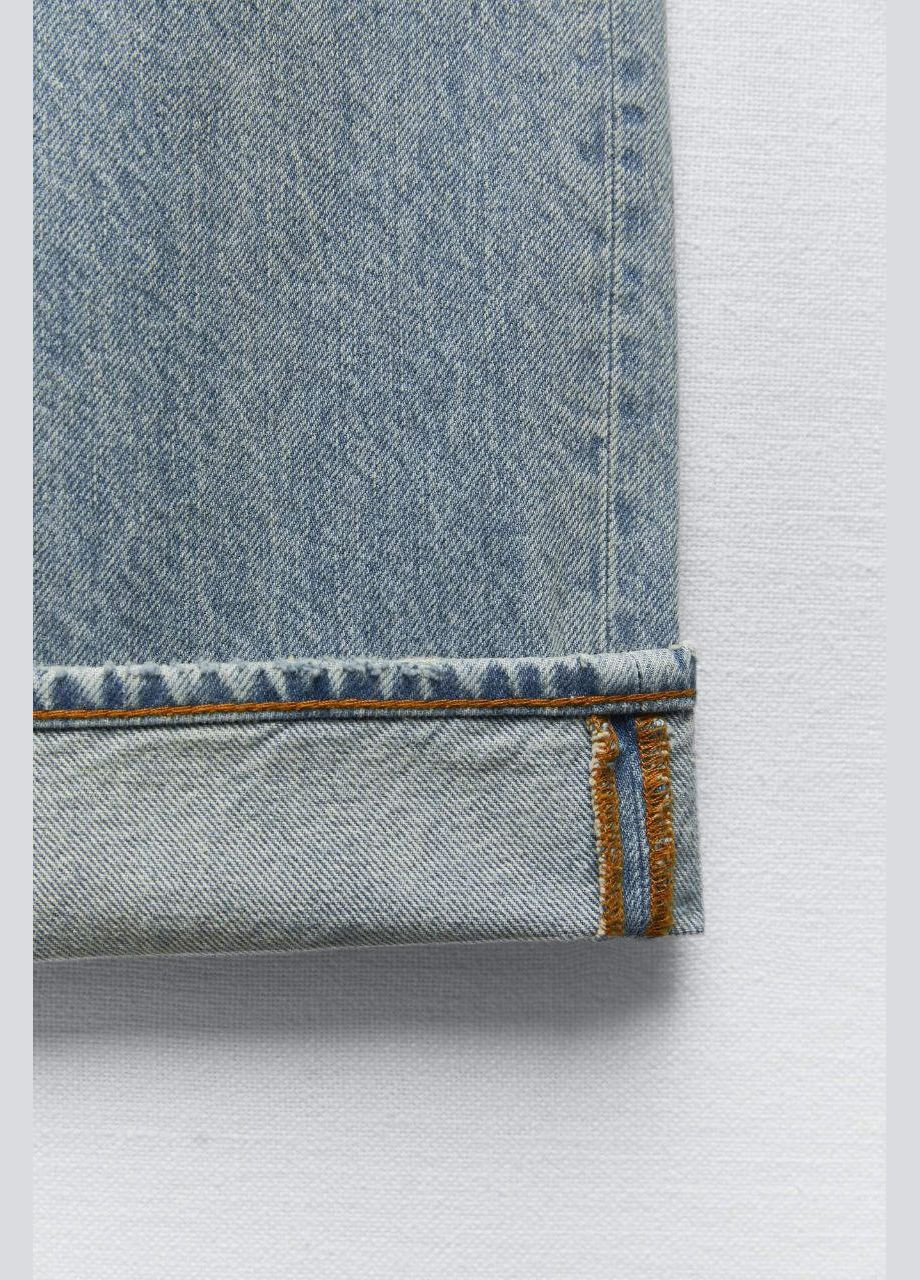 Женские прямые джинсы с высокой посадкой с открытыми снизу голубыми. You Best - (317326829)