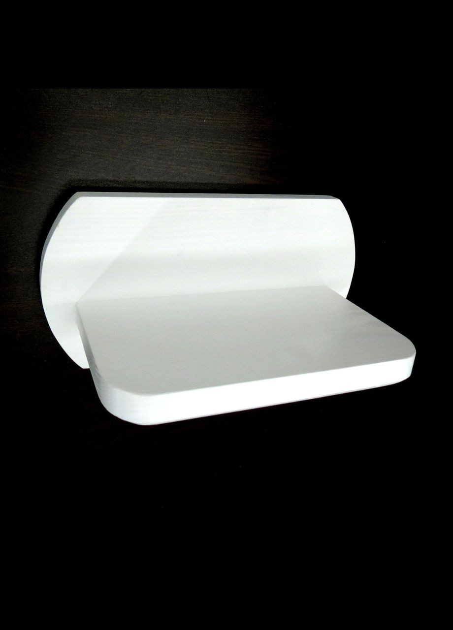 Полиця настінна з дерева Ріберальта зефір (ПНС-000720) No Brand (327845392)