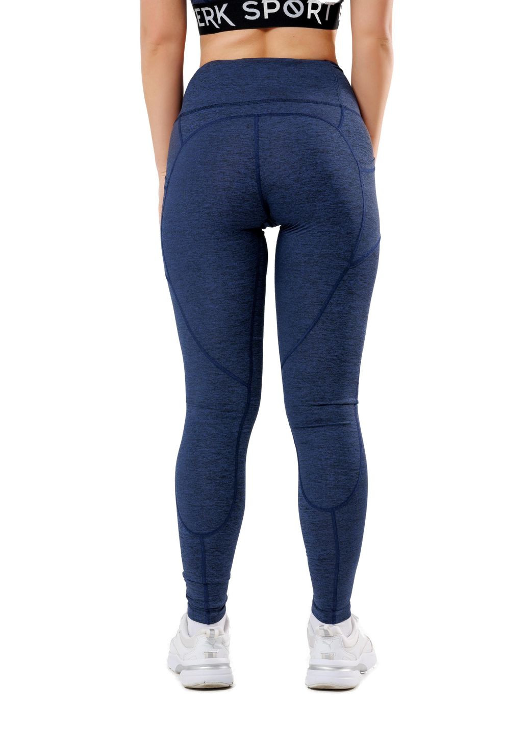 Синие демисезонные лосины fitnet jeans blue (l7780b) Berserk Sport