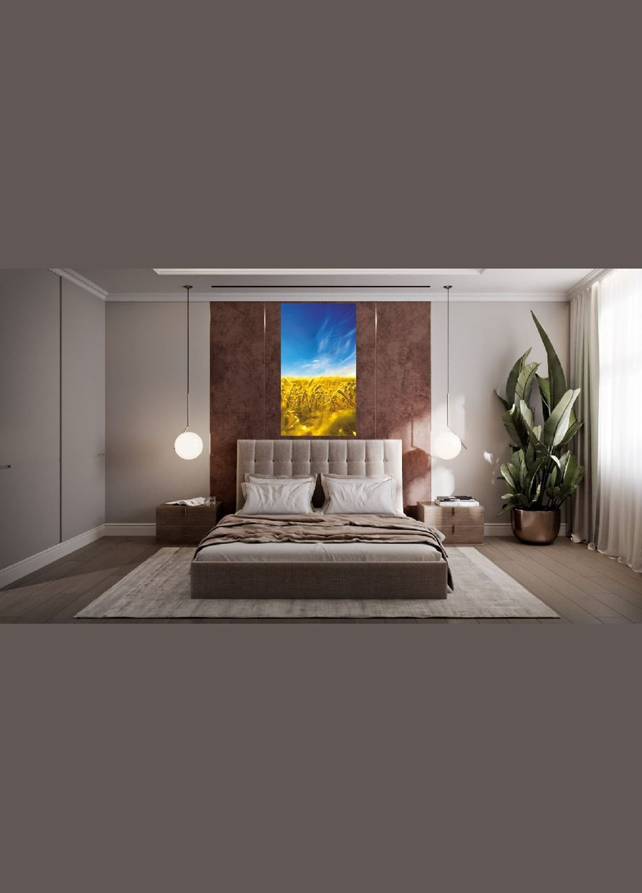 Картина обігрівач електричний Пшеничне небо 61x107см/250Вт/220В Monocrystal (276905151)