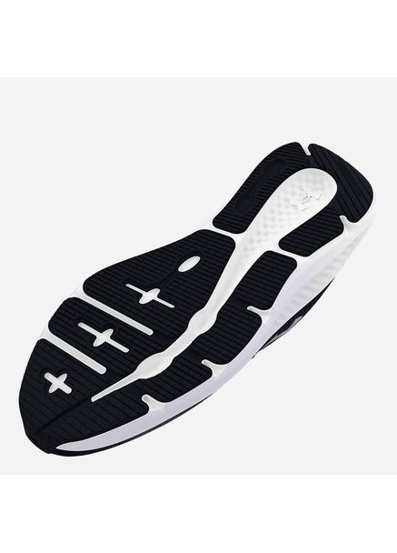 Жіночі кросівки 3024889-001 спортивні для активного відпочинку чорного кольору Under Armour UA W Charged Pursuit 3-BLK чорно-білі демісезони (364988990)