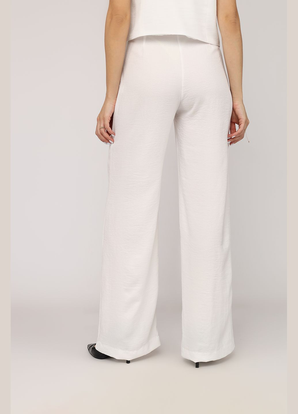 Штаны широкие женские цвет белый CB-00273599 Yuki (325813485)