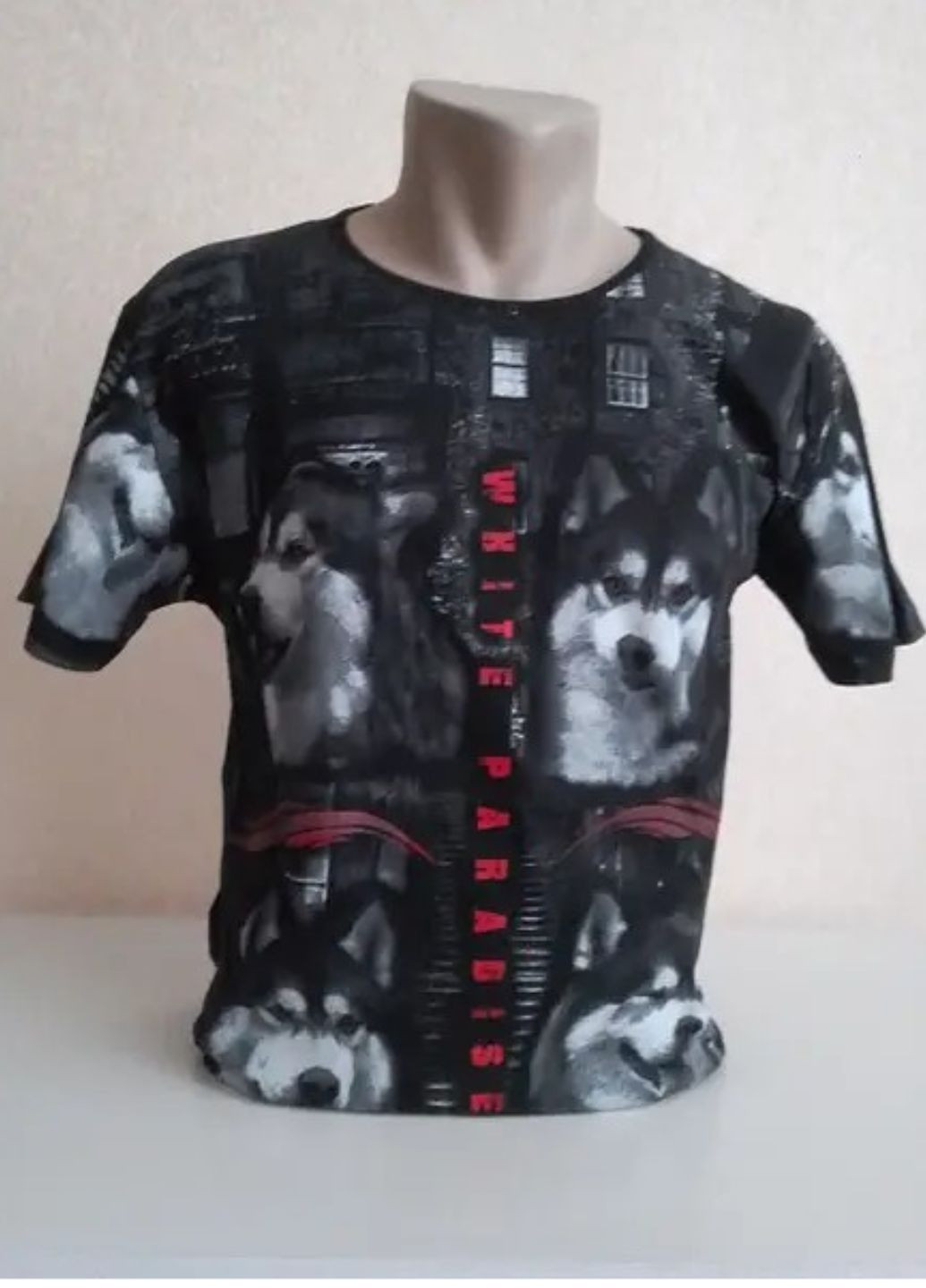 Черная летняя футболка для подростка 10-13р White Paradise