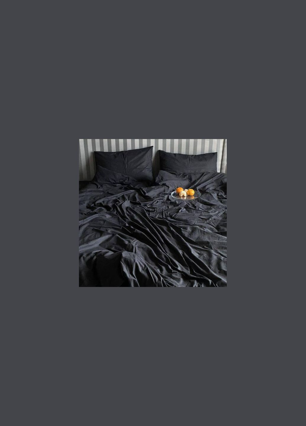 Комплект постельного белья Бязь Голд Люкс "Total Black" Bl1.5-20 150х220 Vital-Textile (295547297)