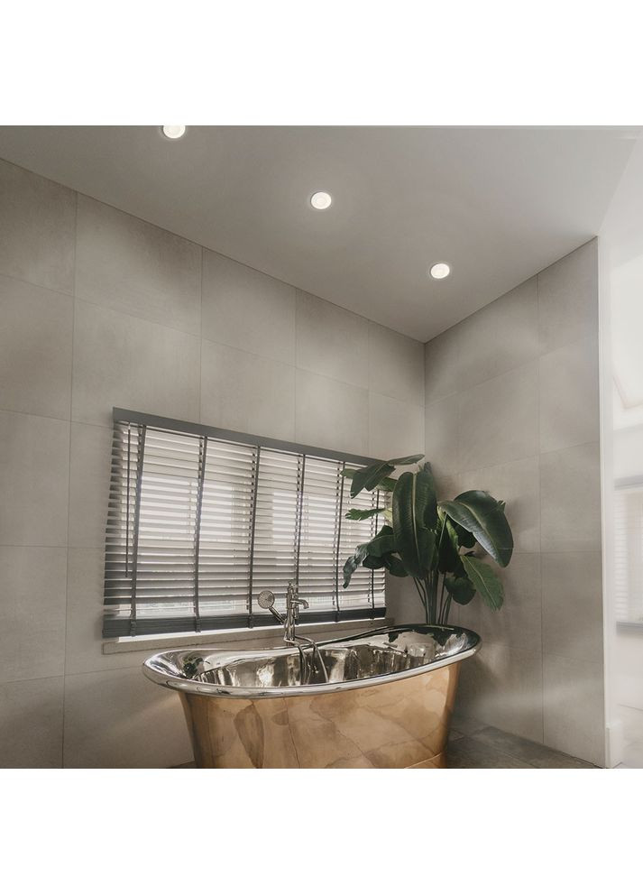 Світильник під лампу GU10 врізний Круглий Білий IP54 VL-SPF10R-W Videx (349443797)