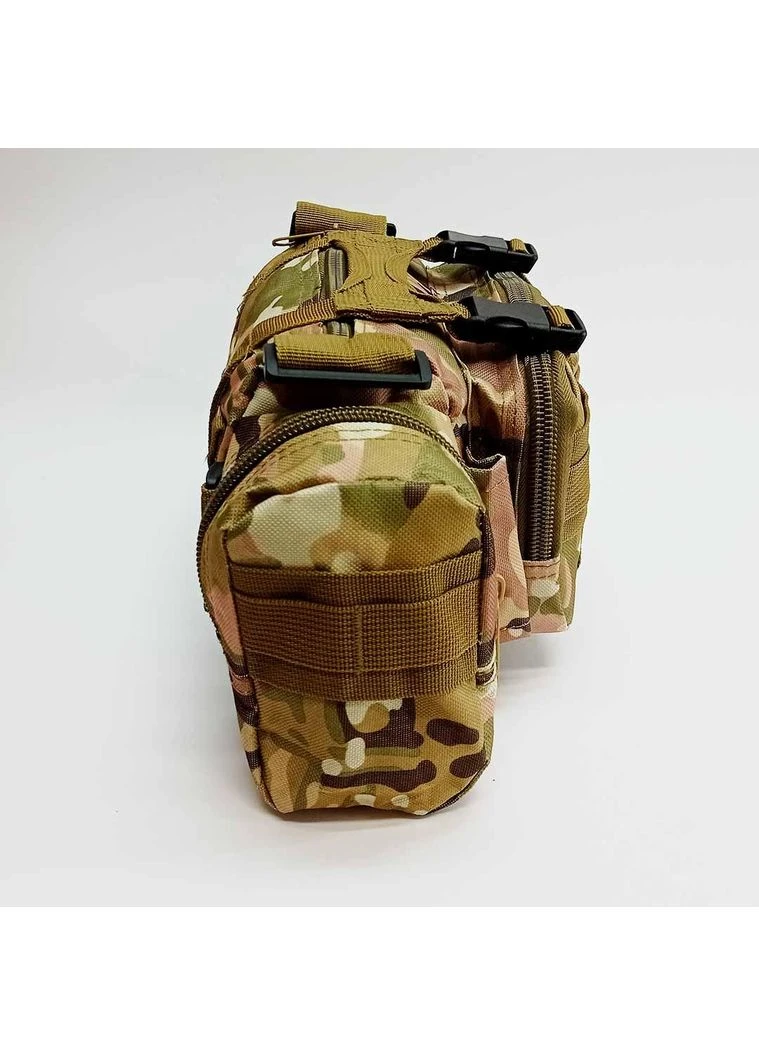 Сумка тактична поясна Tactical військова сумка нагрудна бочка з ременем на плече 5 літрів Multicam Tactic (363132538)