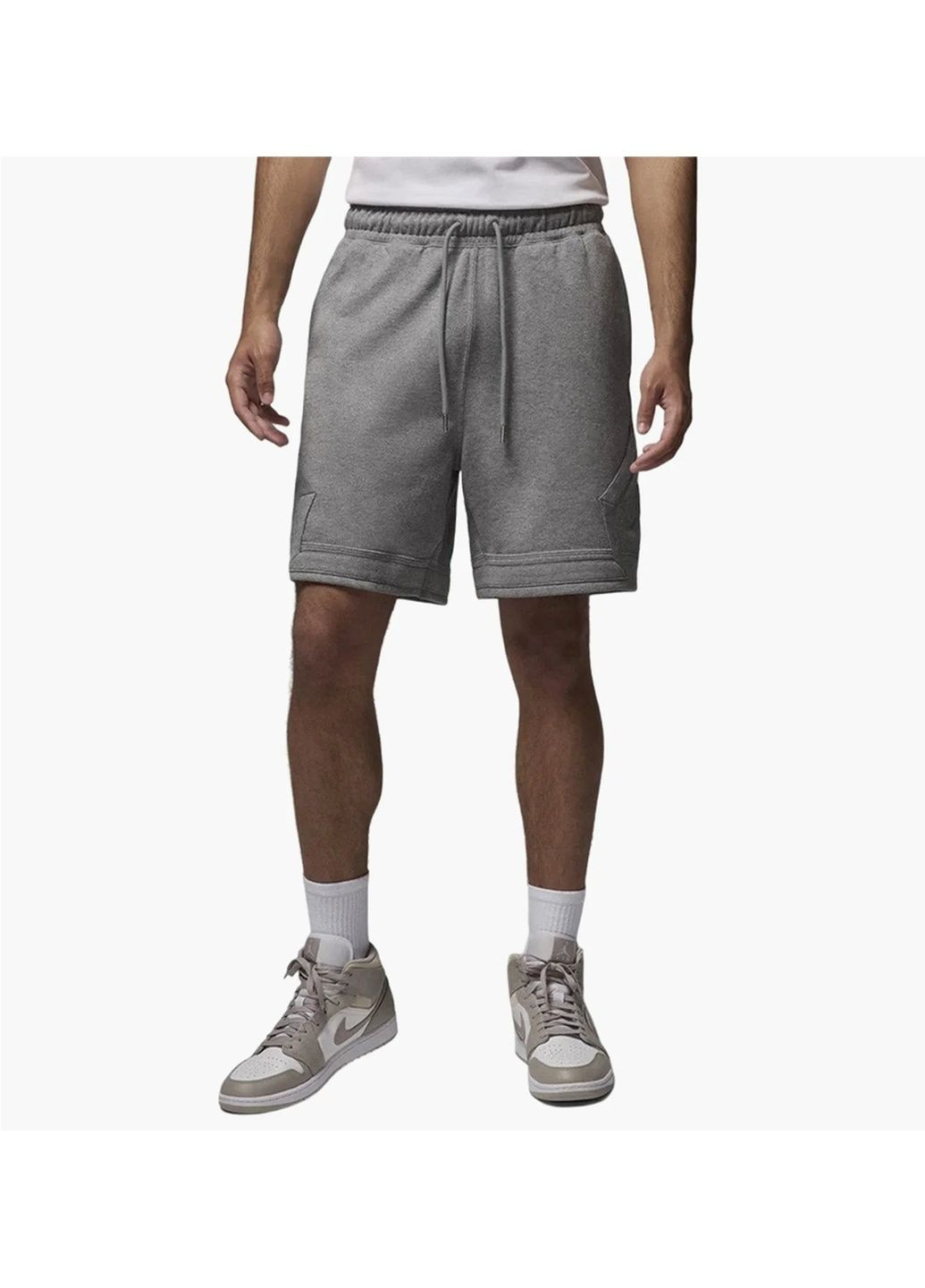 Шорти чоловічі Flight Fleece Diamond Shorts Grey Air Jordan (366038951)