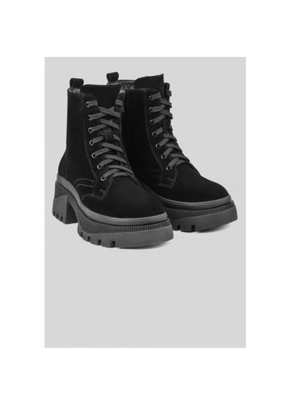 Чорні Черевики Весна/Осінь на байці Натуральна Замша р. (astra55ch) Vm-Villomi (300532162)