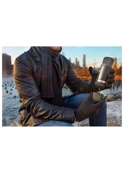 Кофеварка кемпинговая Nanopresso с чехлом серая (WNANOGRcase) Wacaco Nanopresso з чохлом сіра (366696900)