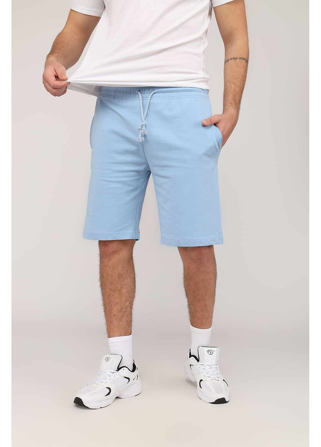 Шорти чоловічі колір блакитний ЦБ-00266219 No Brand (330223552)