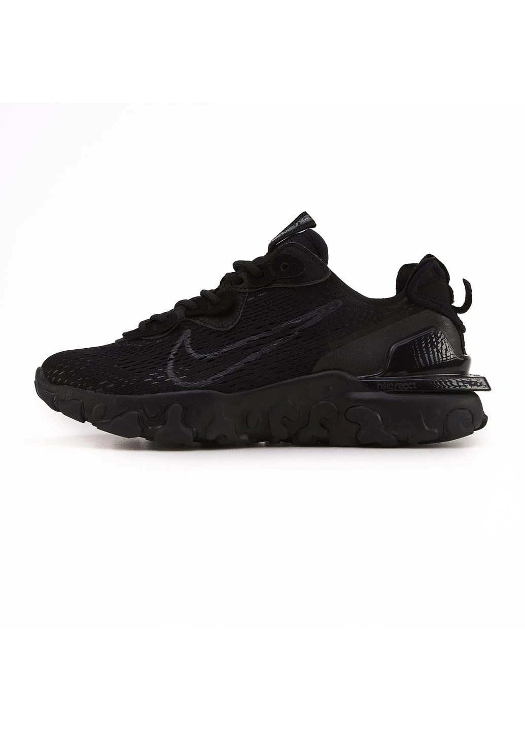 Черные демисезонные кроссовки мужские nike react vision black найк реакт висион No Brand