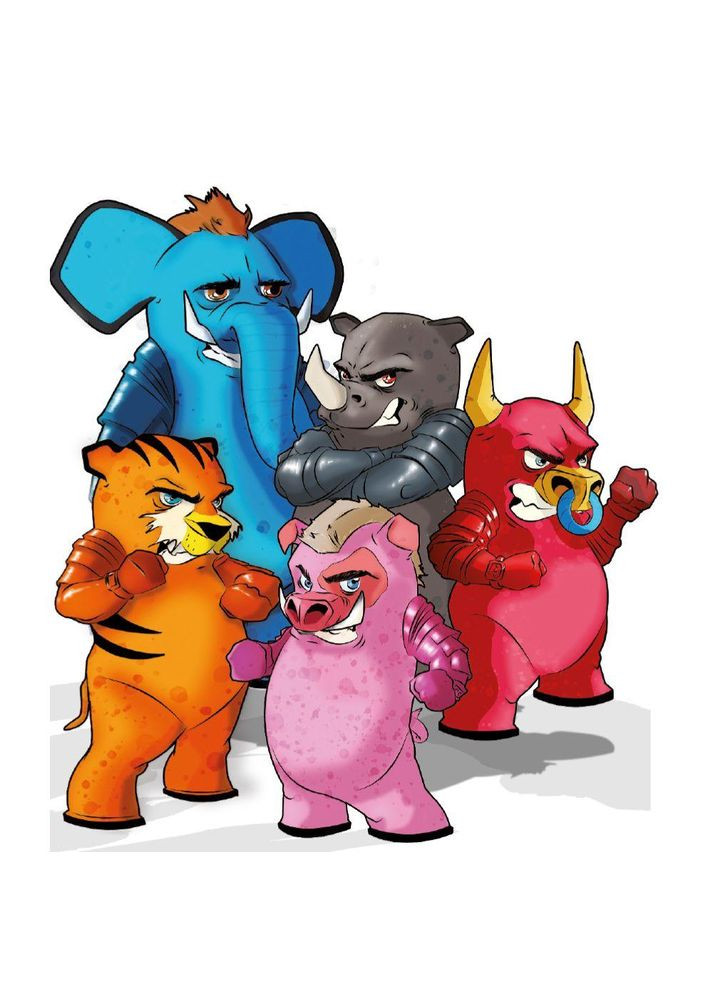 Сверхпрочная игрушка для собак плюшевый слон с пищалкой Warriors Phant 18 х 12 х 12 см (8023222231214) Croci (315332891)