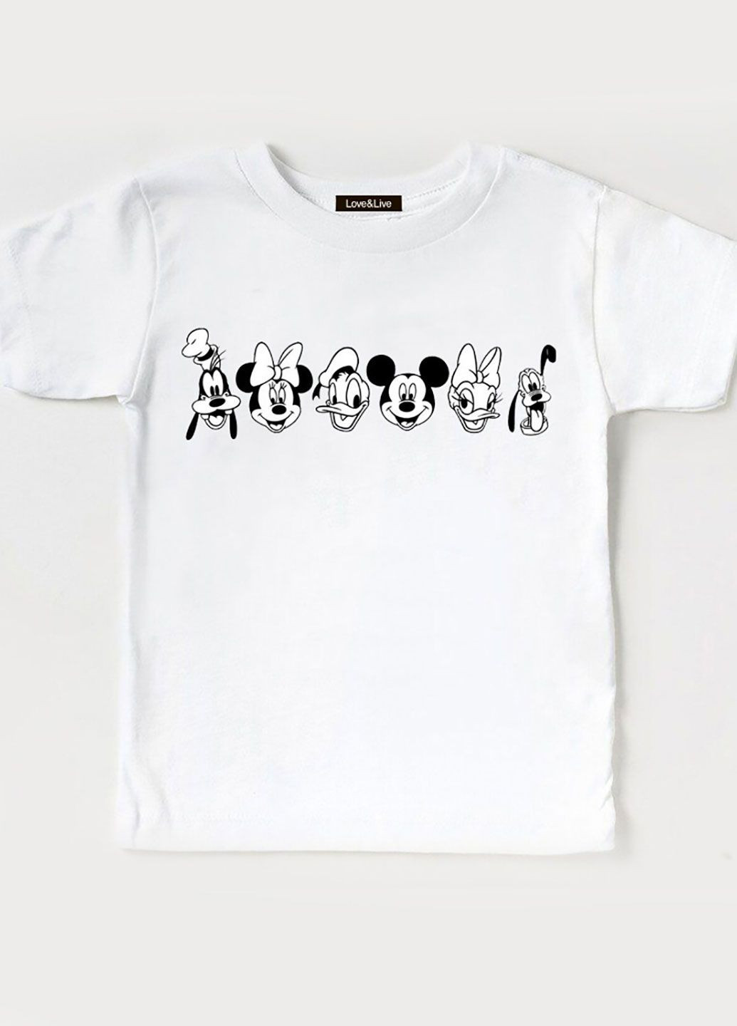 Белая демисезонная футболка детская белая для девочки happily ever after Love&Live
